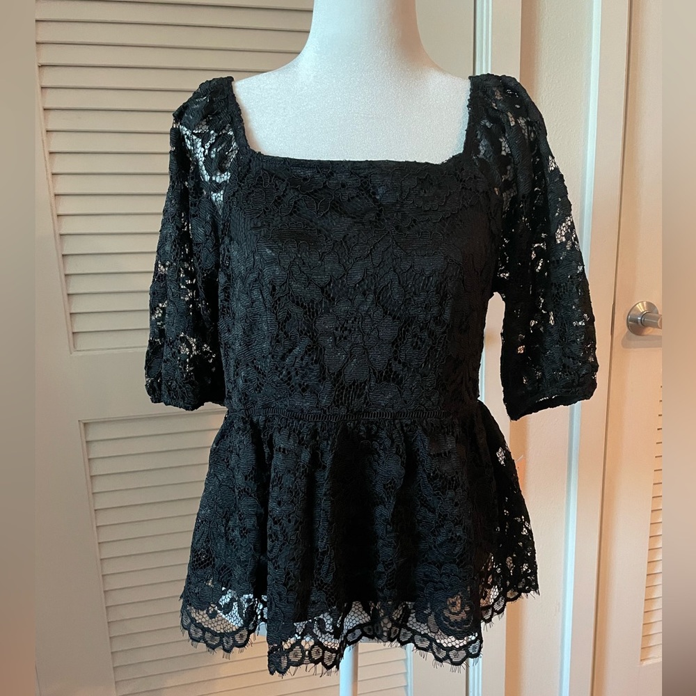 Black Lace Top